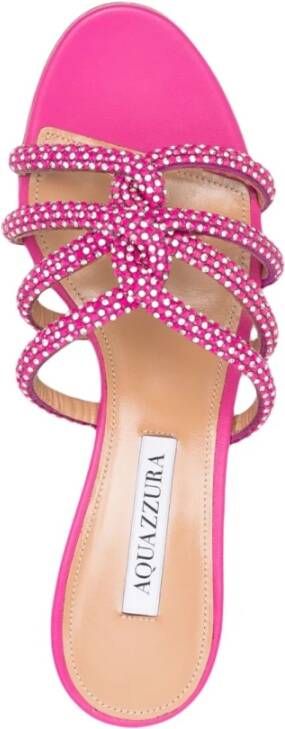 Aquazzura Flat Sandals Roze Dames