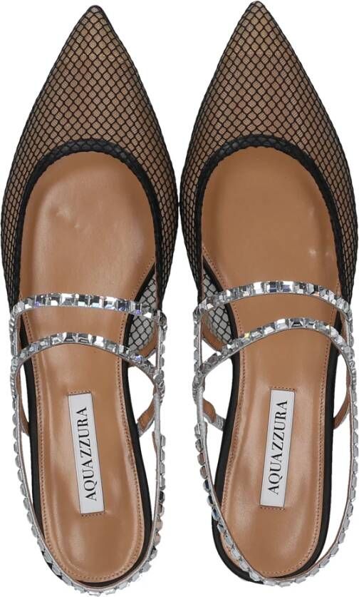 Aquazzura Flat Sandals Zwart Dames