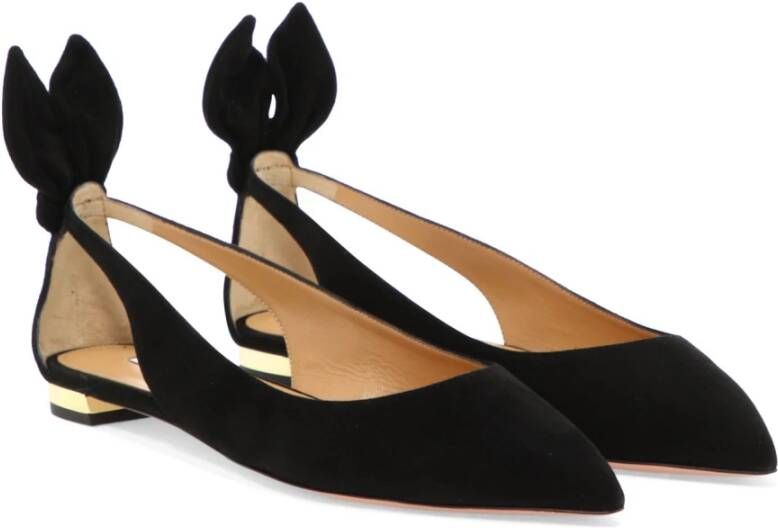 Aquazzura Flats Black Dames