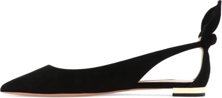 Aquazzura Flats Black Dames