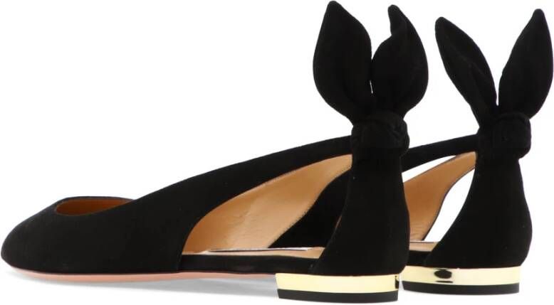 Aquazzura Flats Black Dames