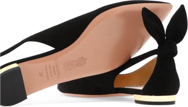 Aquazzura Flats Black Dames