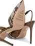 Aquazzura Slingback pumps met spiegelende kristaldetail Brown Dames - Thumbnail 5