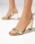 Aquazzura Gouden hoge hak sandalen So Nude Block - Thumbnail 2