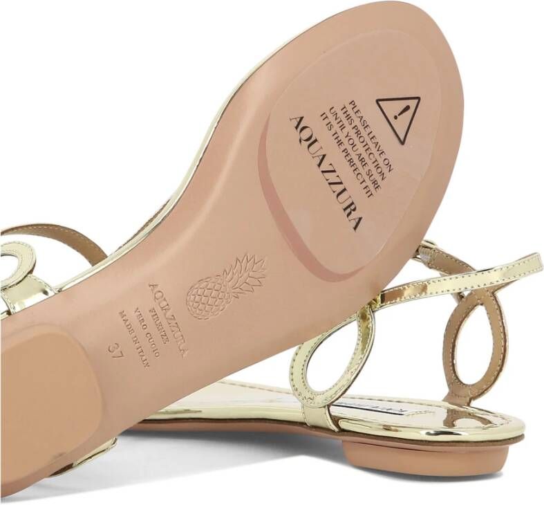 Aquazzura Gouden Sandalen voor Vrouwen Zomerstijl