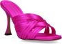 Aquazzura Roze Satijnen Hakken Muiltjes Pink Dames - Thumbnail 4