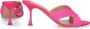 Aquazzura Rope Mule 75 Bast Sandalen Pink Dames - Thumbnail 2