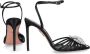 Aquazzura Crystal Margarita Satijnen Sandalen Black Dames - Thumbnail 2