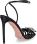 Aquazzura Crystal Margarita Satijnen Sandalen Black Dames - Thumbnail 5