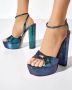 Aquazzura Kleurrijke platform sandalen met mozaïek detail - Thumbnail 2