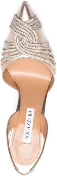 Aquazzura Leren Pumps met Kristalversiering