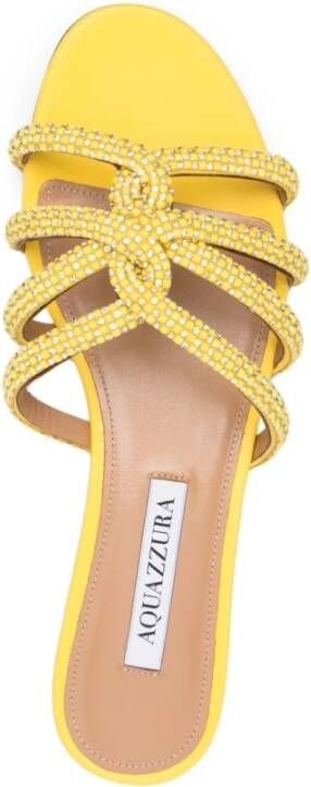 Aquazzura Moondust Sieraden Platte Sandalen