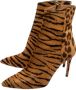 Aquazzura Pre-owned Fabric boots Brown Dames - Thumbnail 3