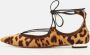 Aquazzura Pre-owned Fabric flats Brown Dames - Thumbnail 2