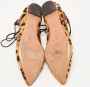 Aquazzura Pre-owned Fabric flats Brown Dames - Thumbnail 6