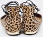 Aquazzura Pre-owned Fabric flats Brown Dames - Thumbnail 5