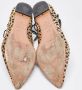 Aquazzura Pre-owned Fabric flats Brown Dames - Thumbnail 6