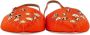 Aquazzura Pre-owned Fabric flats Orange Dames - Thumbnail 3