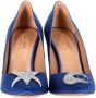 Aquazzura Pre-owned Fabric heels Blue Dames - Thumbnail 3