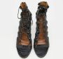 Aquazzura Pre-owned Fabric sandals Black Dames - Thumbnail 3