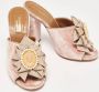 Aquazzura Pre-owned Fabric sandals Pink Dames - Thumbnail 4