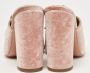 Aquazzura Pre-owned Fabric sandals Pink Dames - Thumbnail 5