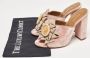 Aquazzura Pre-owned Fabric sandals Pink Dames - Thumbnail 9