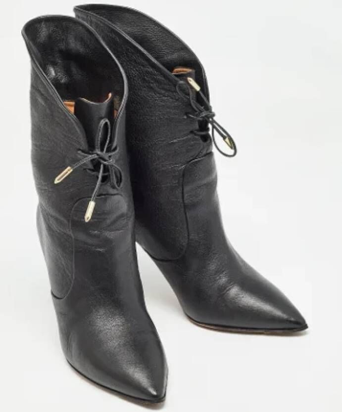 Aquazzura Pre-owned Leather boots Black Dames