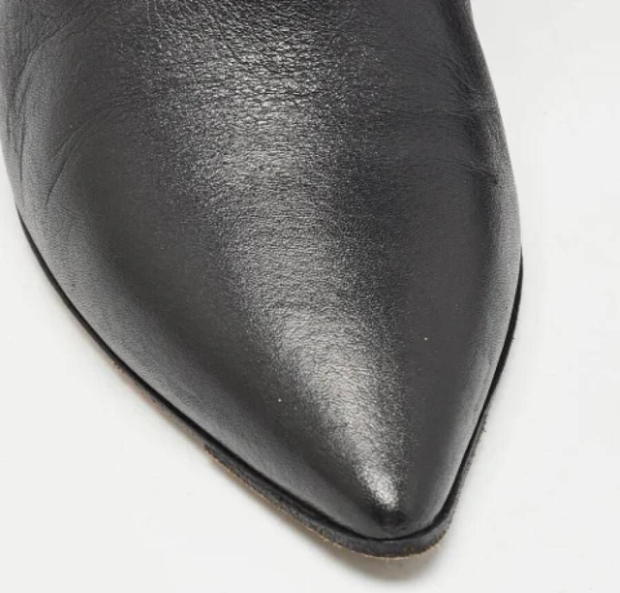 Aquazzura Pre-owned Leather boots Black Dames