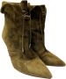 Aquazzura Pre-owned Leather boots Green Dames - Thumbnail 3