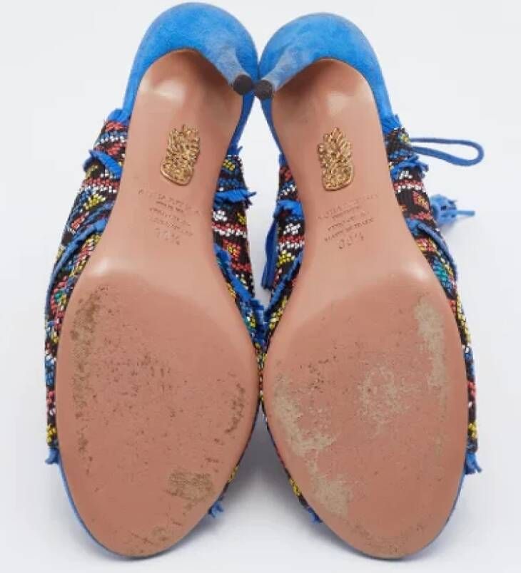 Aquazzura Pre-owned Leather boots Multicolor Dames