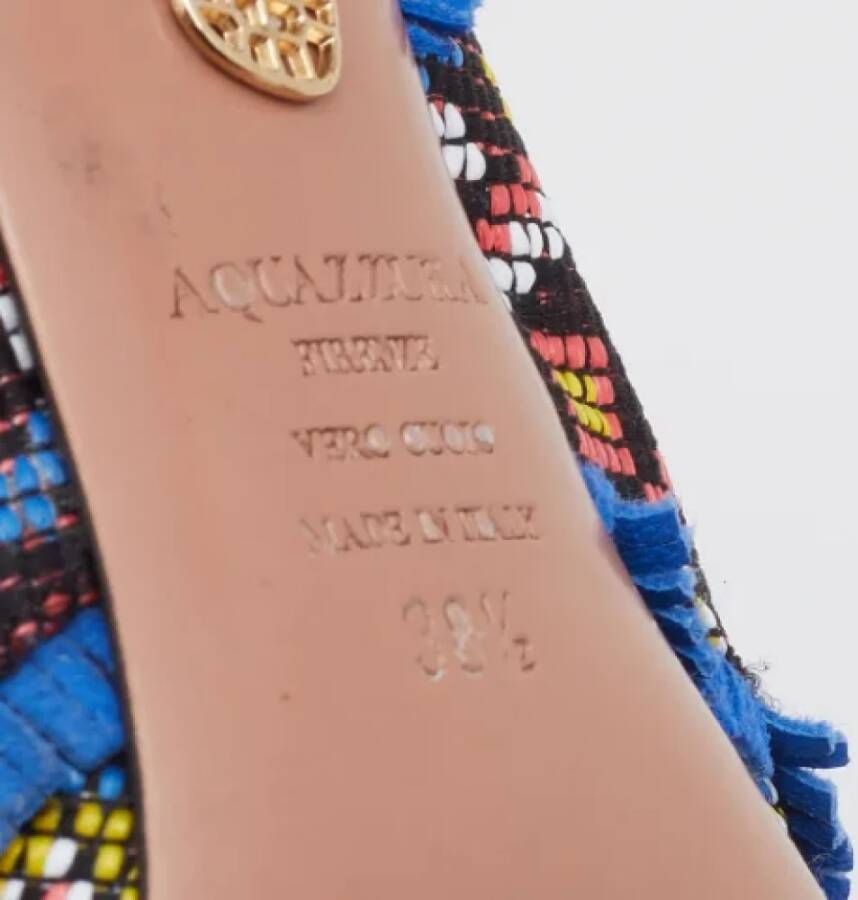 Aquazzura Pre-owned Leather boots Multicolor Dames