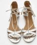 Aquazzura Pre-owned Leather flats Gray Dames - Thumbnail 3