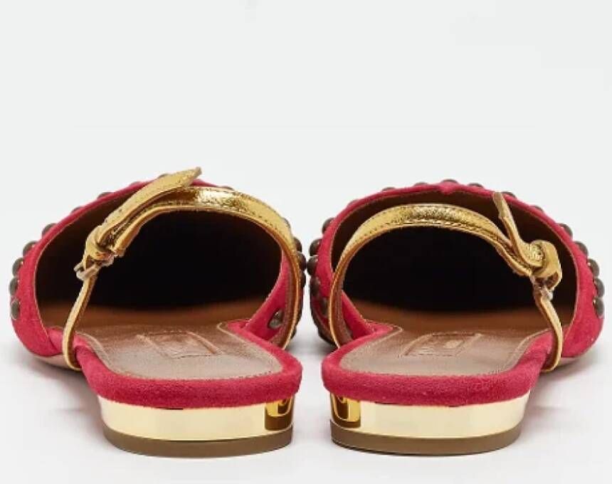 Aquazzura Pre-owned Leather flats Multicolor Dames