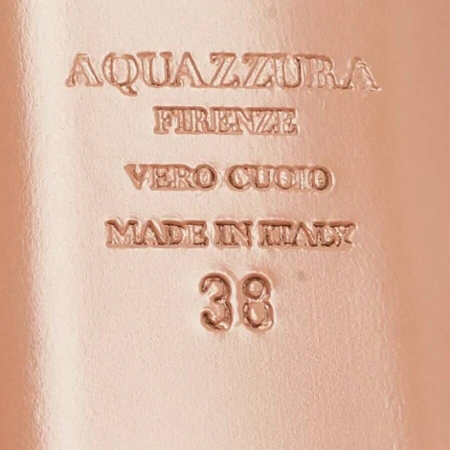 Aquazzura Pre-owned Leather flats Multicolor Dames