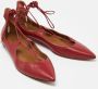 Aquazzura Pre-owned Leather flats Red Dames - Thumbnail 4