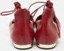 Aquazzura Pre-owned Leather flats Red Dames - Thumbnail 5