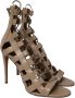 Aquazzura Pre-owned Leather heels Beige Dames - Thumbnail 3