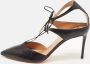 Aquazzura Pre-owned Leather heels Black Dames - Thumbnail 2