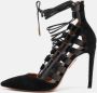 Aquazzura Pre-owned Leather heels Black Dames - Thumbnail 2