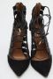 Aquazzura Pre-owned Leather heels Black Dames - Thumbnail 3