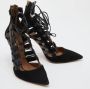 Aquazzura Pre-owned Leather heels Black Dames - Thumbnail 4