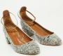 Aquazzura Pre-owned Leather heels Gray Dames - Thumbnail 3