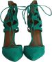 Aquazzura Pre-owned Leather heels Green Dames - Thumbnail 2