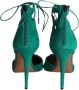 Aquazzura Pre-owned Leather heels Green Dames - Thumbnail 4
