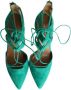 Aquazzura Pre-owned Leather heels Green Dames - Thumbnail 5
