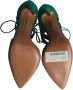 Aquazzura Pre-owned Leather heels Green Dames - Thumbnail 6