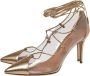 Aquazzura Pre-owned Leather heels Yellow Dames - Thumbnail 3