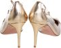 Aquazzura Pre-owned Leather heels Yellow Dames - Thumbnail 4
