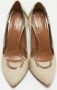 Aquazzura Pre-owned Leather heels Yellow Dames - Thumbnail 3